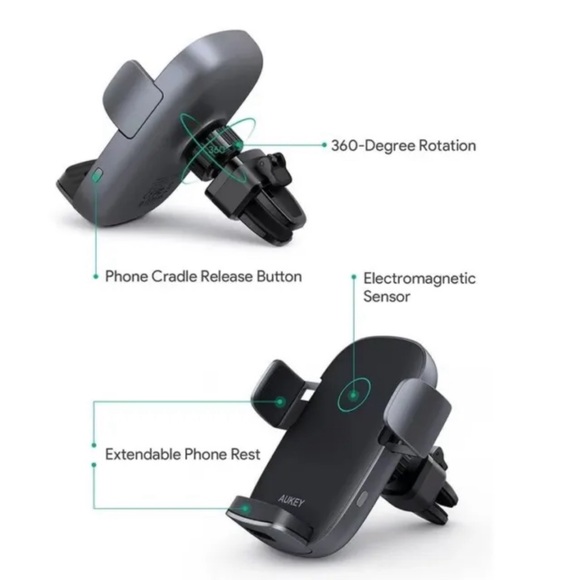 AUKEY Wireless Car Charging Phone Mount New - Picture 1 of 9